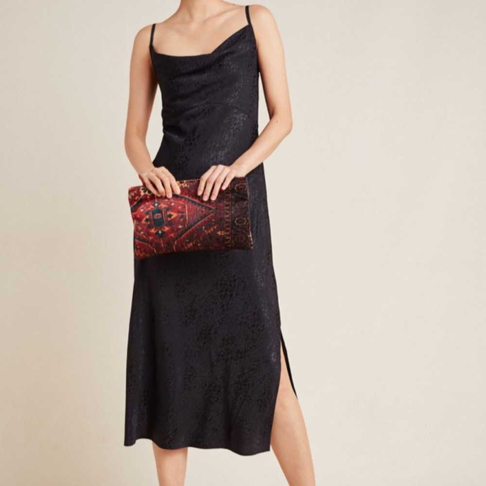 Anthropologie Amelie midi slip dress